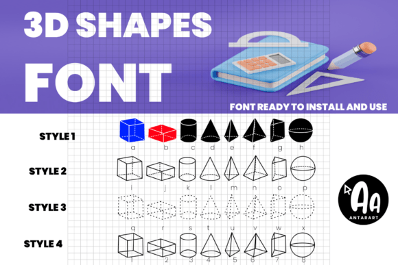 Abcd Ref 3d Shapes: A Creative Typeface for Engaging Editorial Design