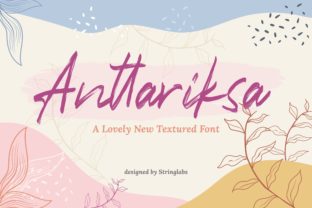 Anttariksa: A Brush Script Font for Modern Editorial Design