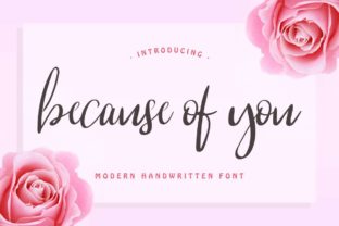 Because of You: A Premium Script Font for Authentic Brand Identity