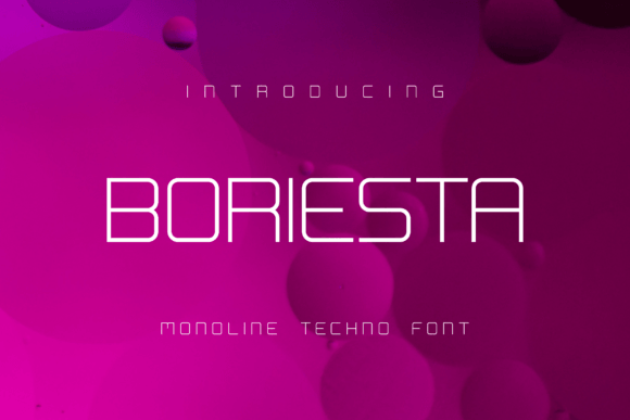 Boriesta: A Sleek Sans Serif Typeface for Modern Tech Branding