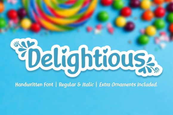 Delightious: A Playful Script Typeface for Modern Web Design