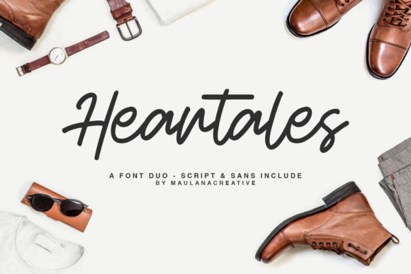 Heartales: A Handcrafted Script Typeface for Editorial Design