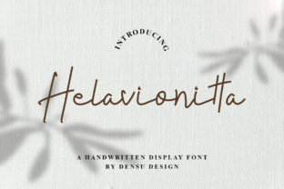Helavionitta: A Handwritten Script for Modern Editorial Design