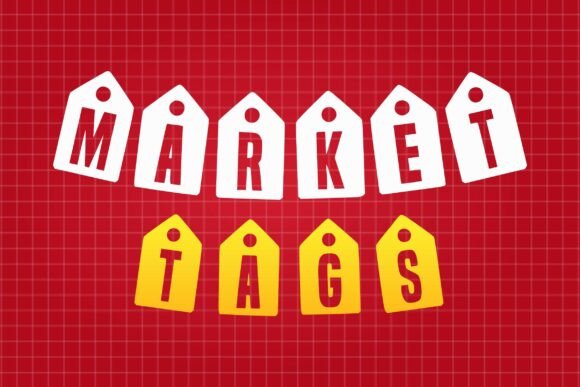 Market Tags: A Playful Decorative Typeface for Modern Web Design