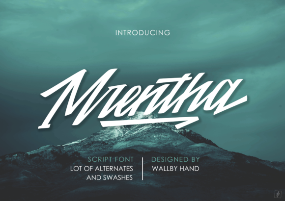 Mrentha: A Personality-Packed Script Font for Bold Branding