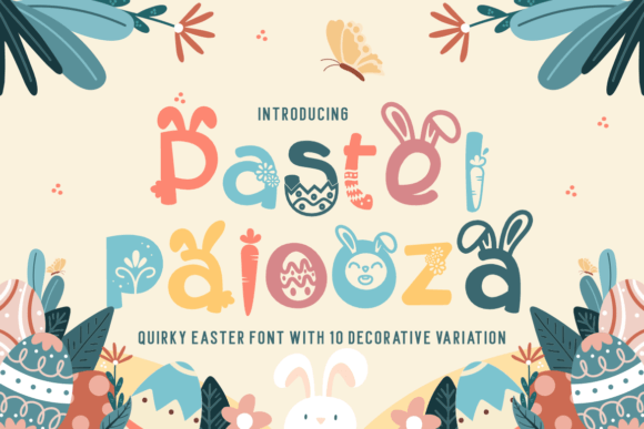 Pastel Palooza: The Quirky Easter Display Font for Editorial Design