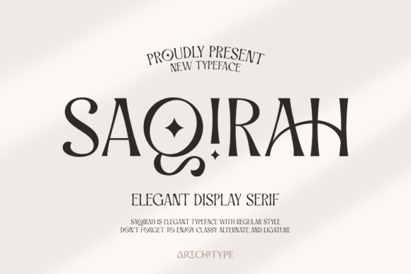 Saqirah: The Serif Typeface That Transformed My Brand Identity