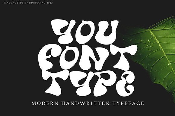 You Fontype: A Playful Typeface for Modern Editorial Design